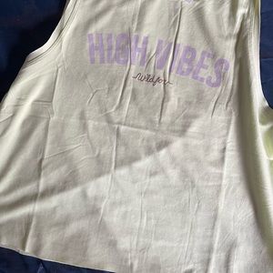 WildFox Vibes Crop Tank Top Lime/Large